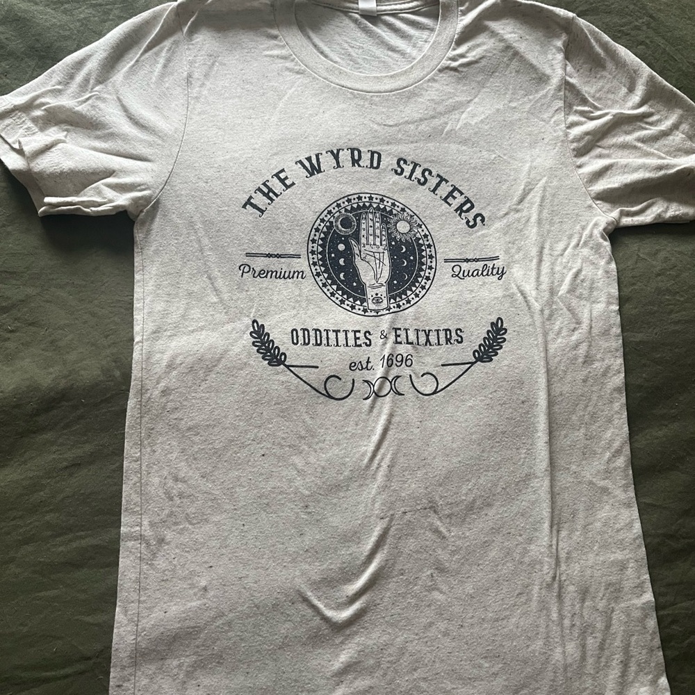 Oatmeal Short Sleeve Tee with Graphic